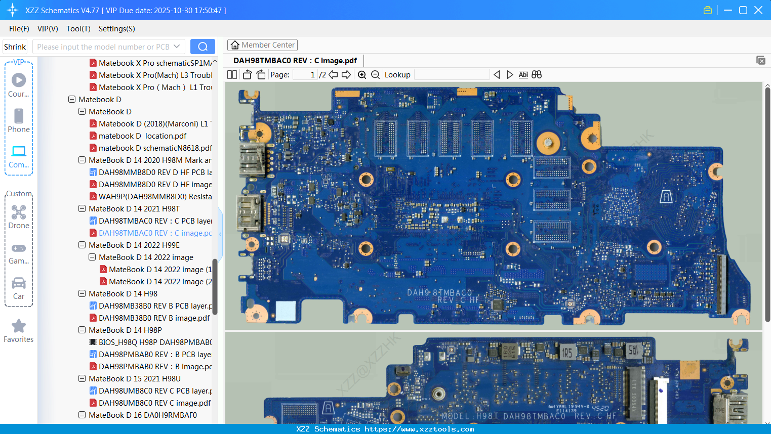Laptop HUAWEI DAH98TMBAC0 REV：C Image